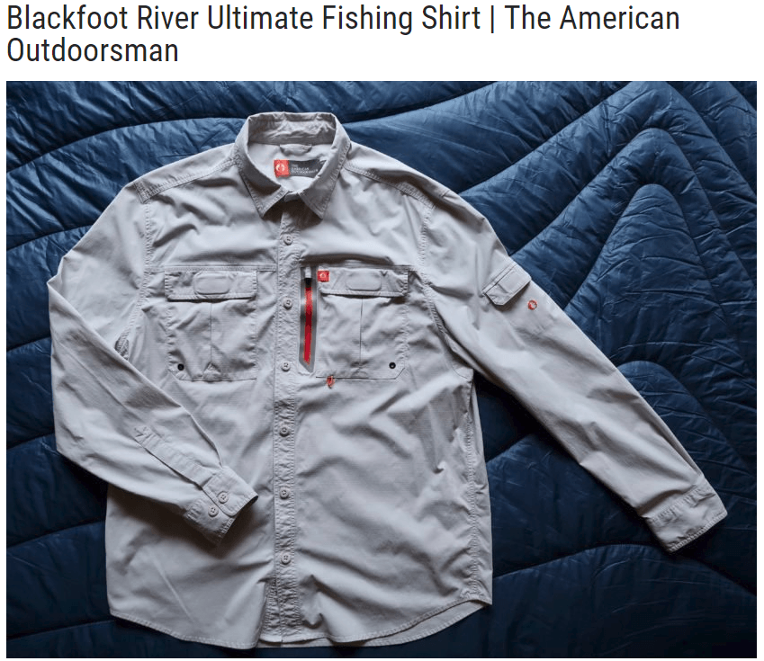 Blackfoot River Ultimate Fishing Shirt
