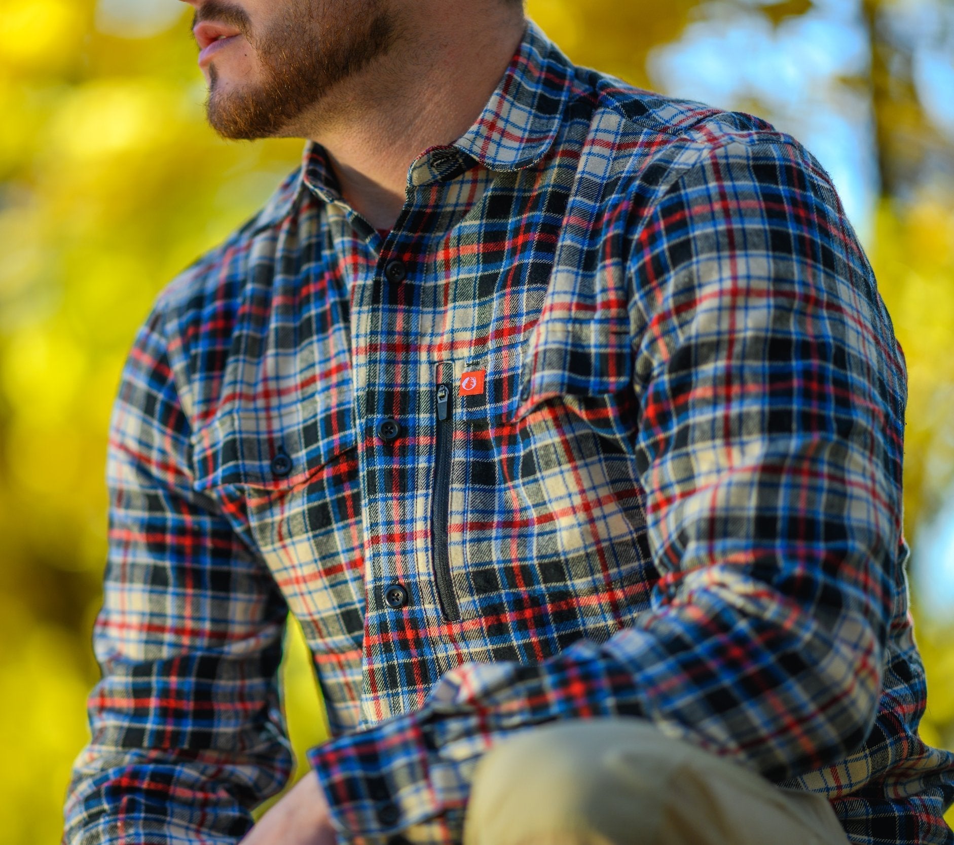 The American Outdoorsman Size XXL Navy Blue Long sleeve Buttondown Fishing  Shirt