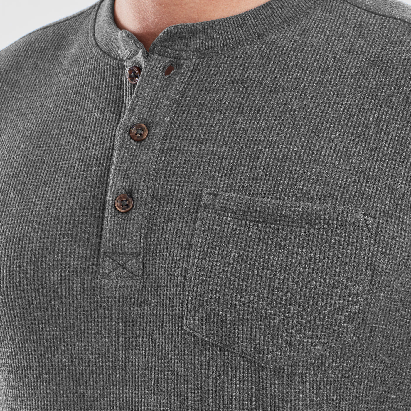 The Waffle-Knit Henley, 41% OFF