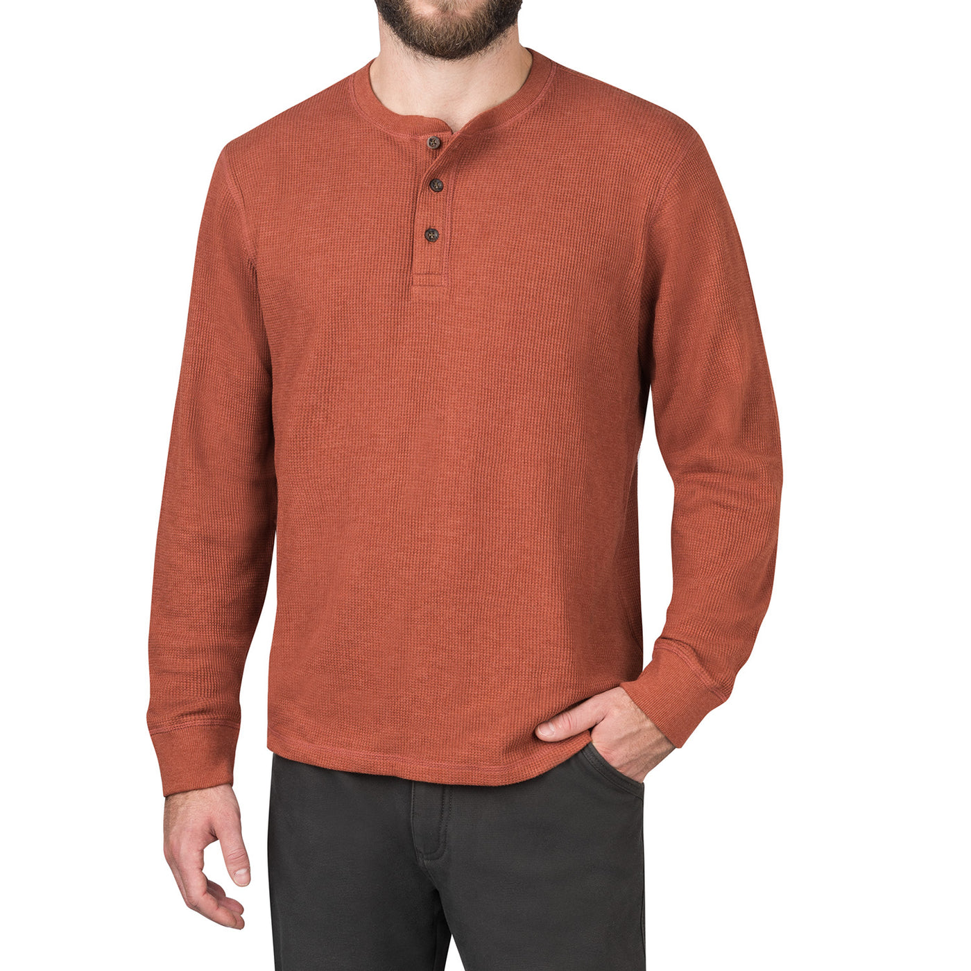 Waffle Henley Long Sleeve Shirt – The American Outdoorsman