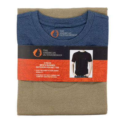 2-Pack Rugged Outdoor Workwear Pocket Tee