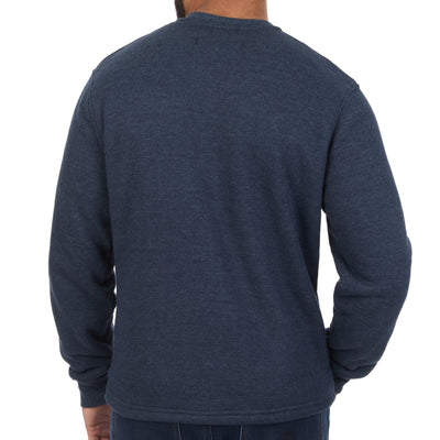 Sherpa Lined Waffle Henley Shirt