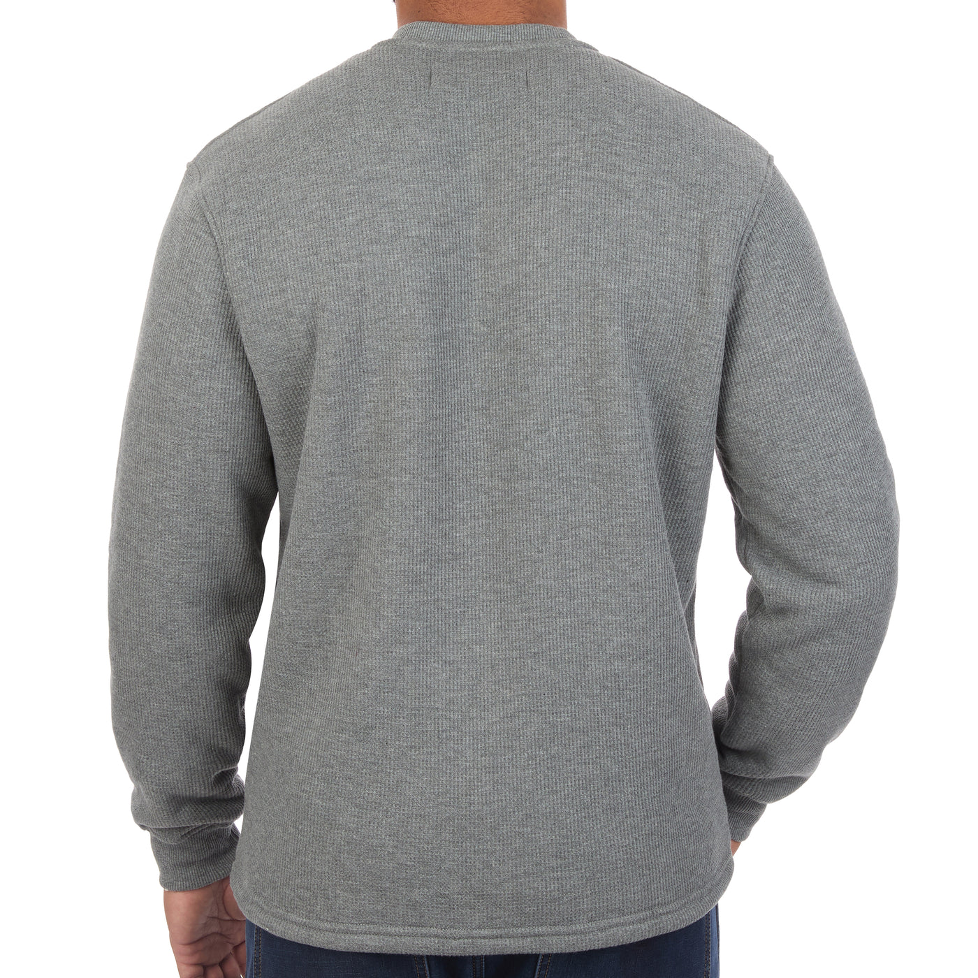 Sherpa Lined Waffle Henley Shirt