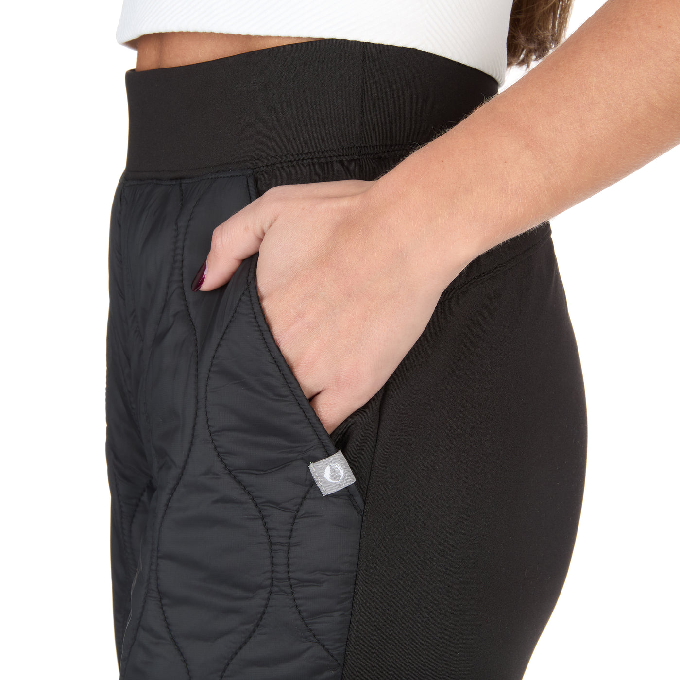 Women's High Rise Quilted Front Joggers