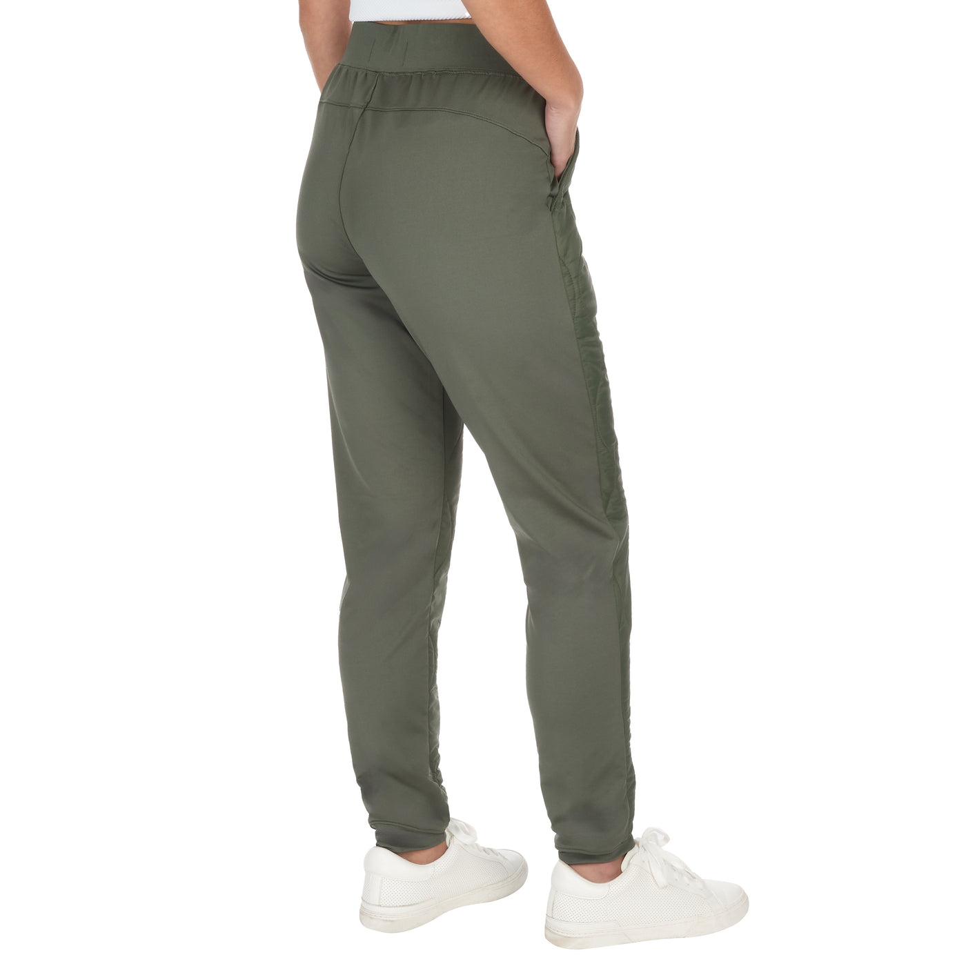 Women's High Rise Quilted Front Joggers