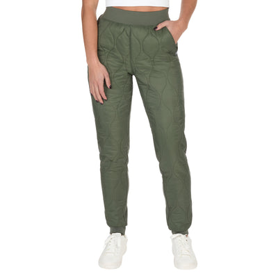 Women's High Rise Quilted Front Joggers