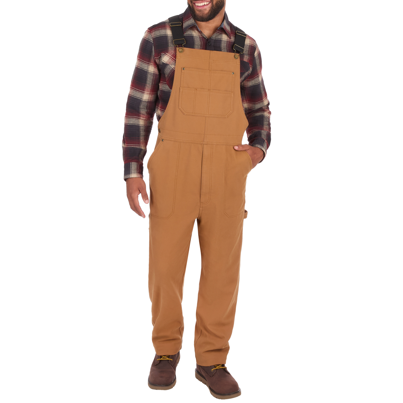 Fleece Lined Canvas Overalls