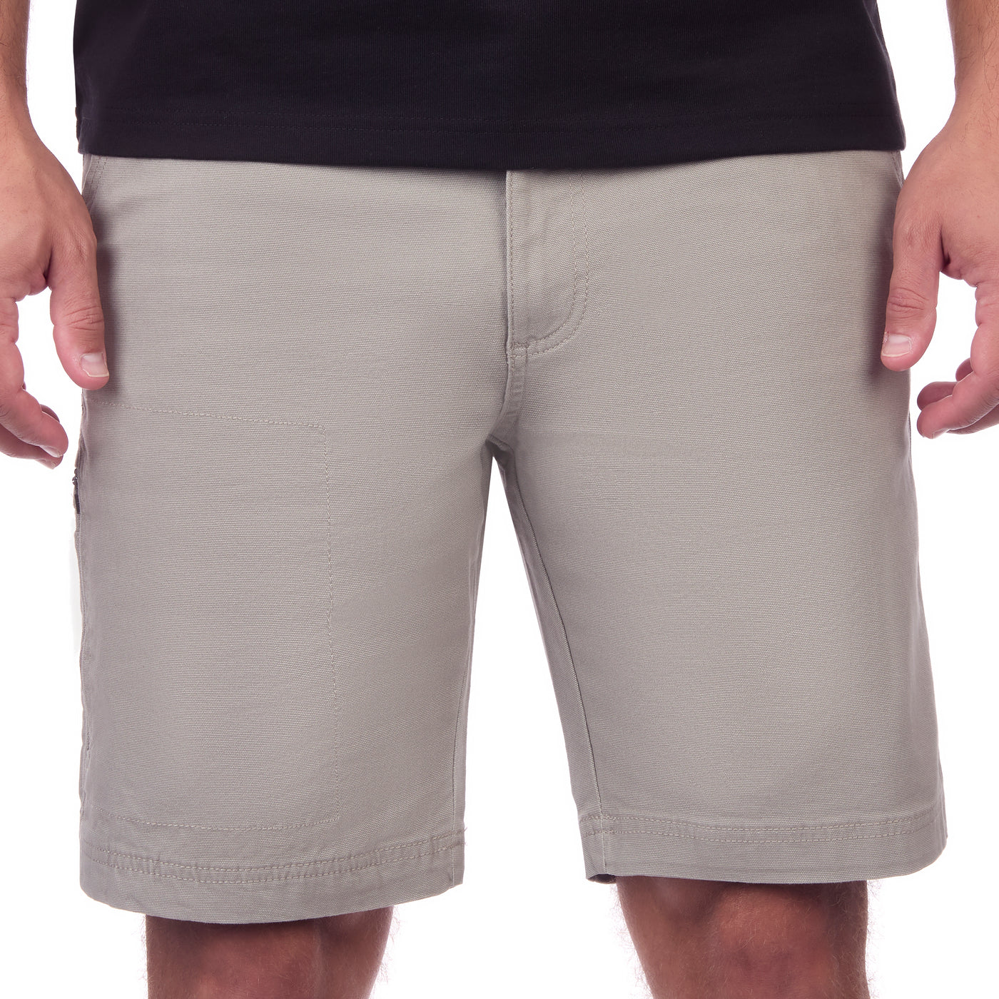 Stretch Cotton Canvas Shorts