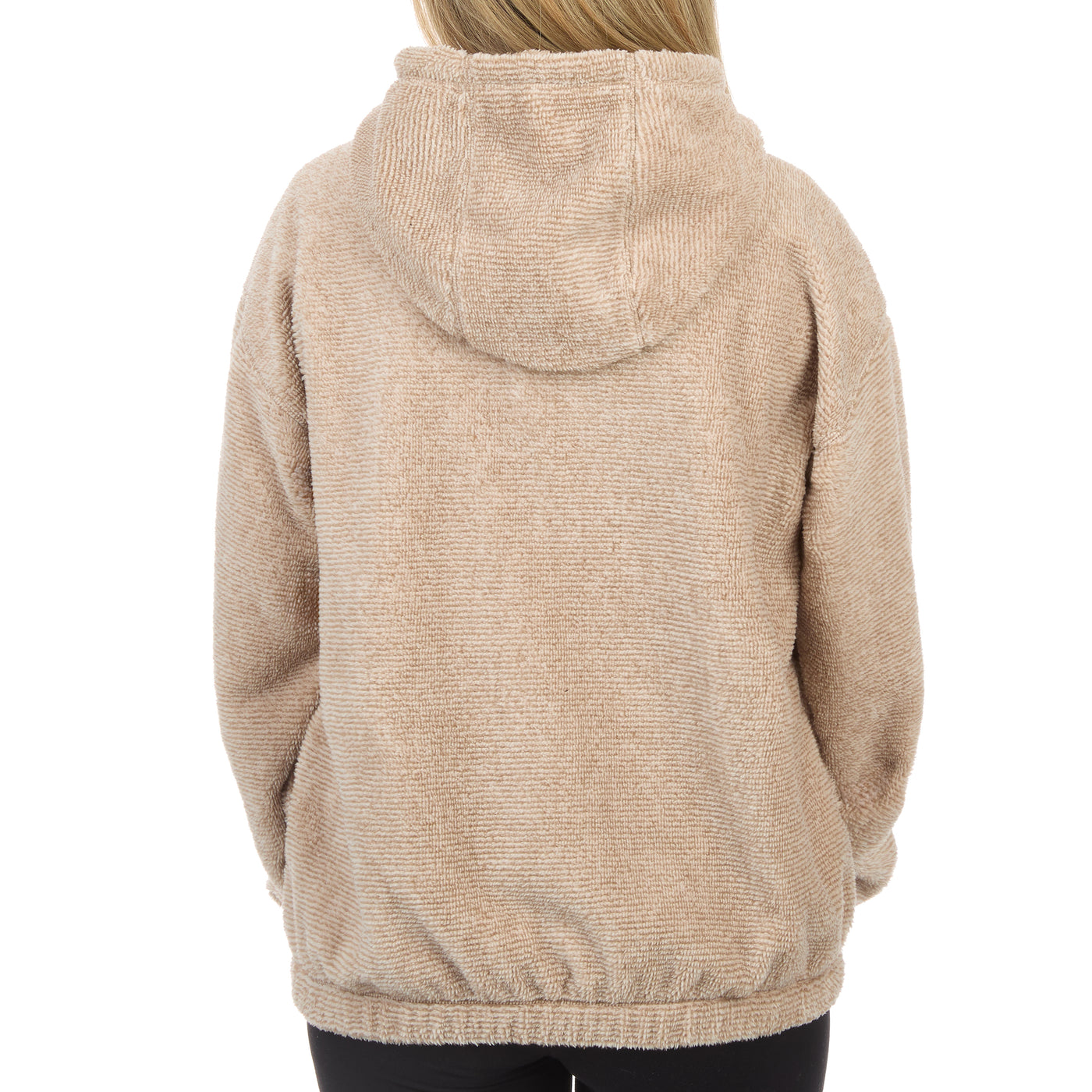 Women's Two Tone Full Zip Fleece Hoodie