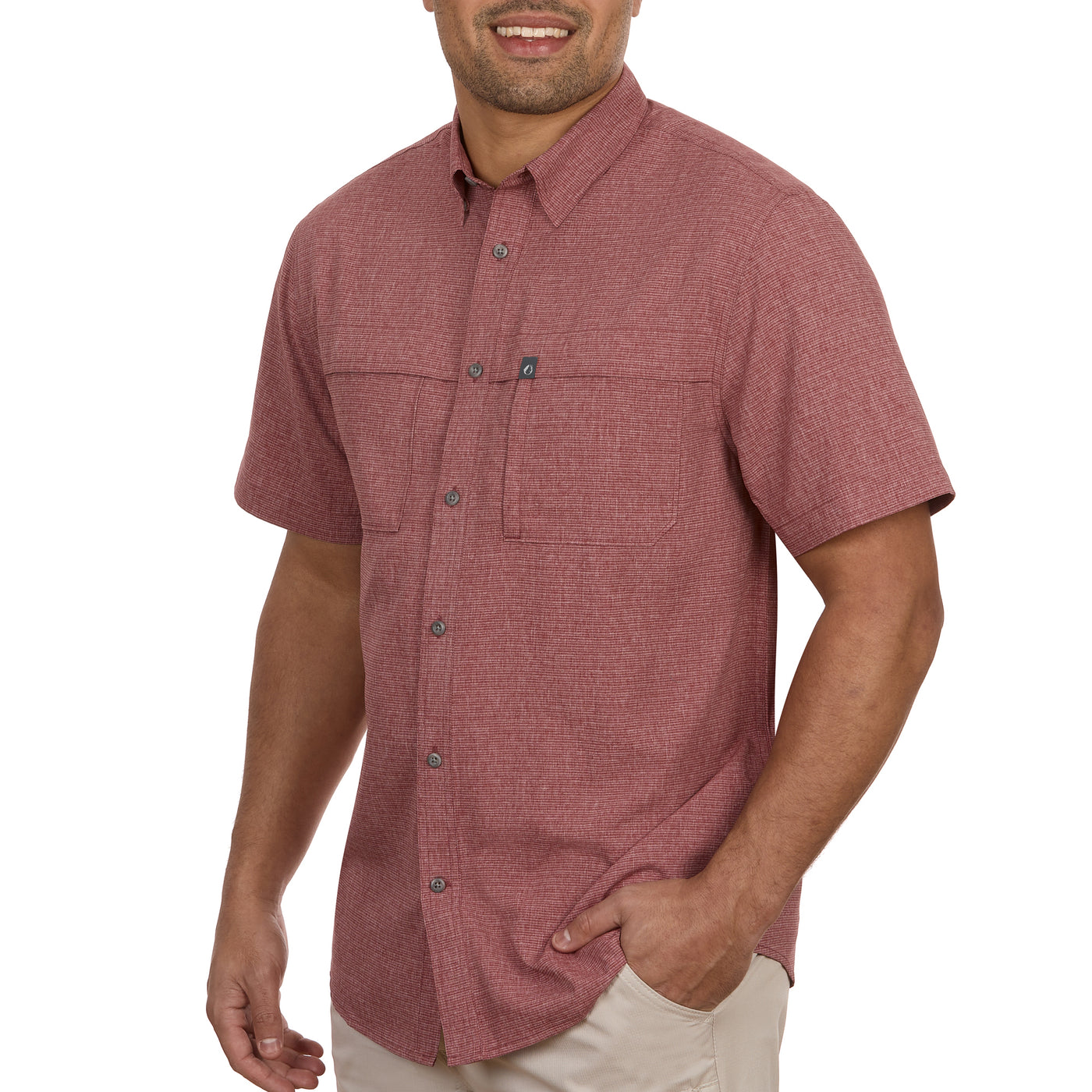 Gradient Stripe Short Sleeve Guide Shirt