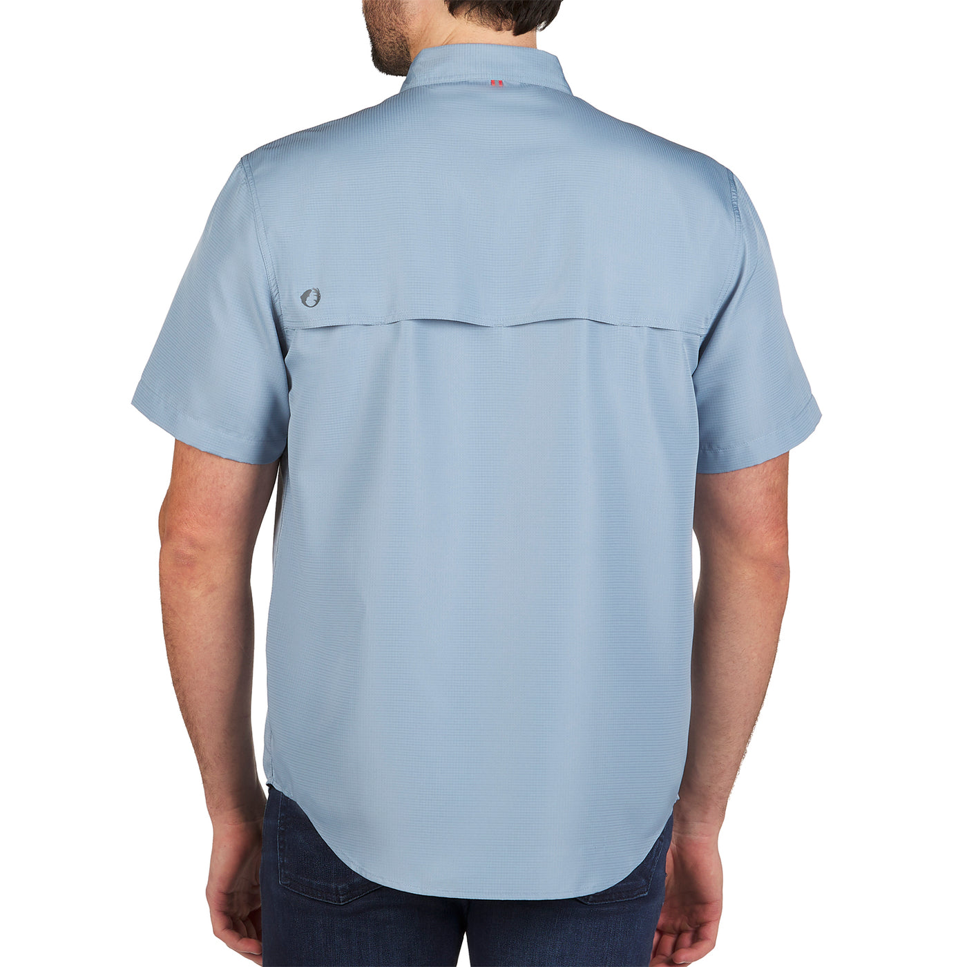 The American Outdoorsman size Medium Men’s Blue Short Sleeve Fishing Shirt  NWT