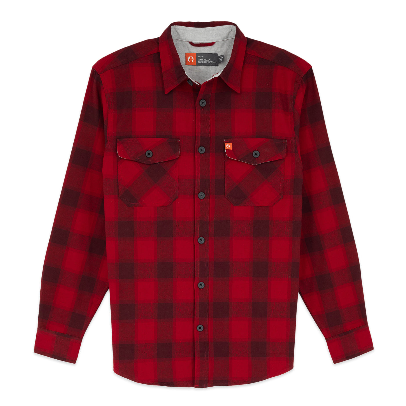 Heavyweight Flannel Shirt with Patch and Flap Pockets - The American Outdoorsman 