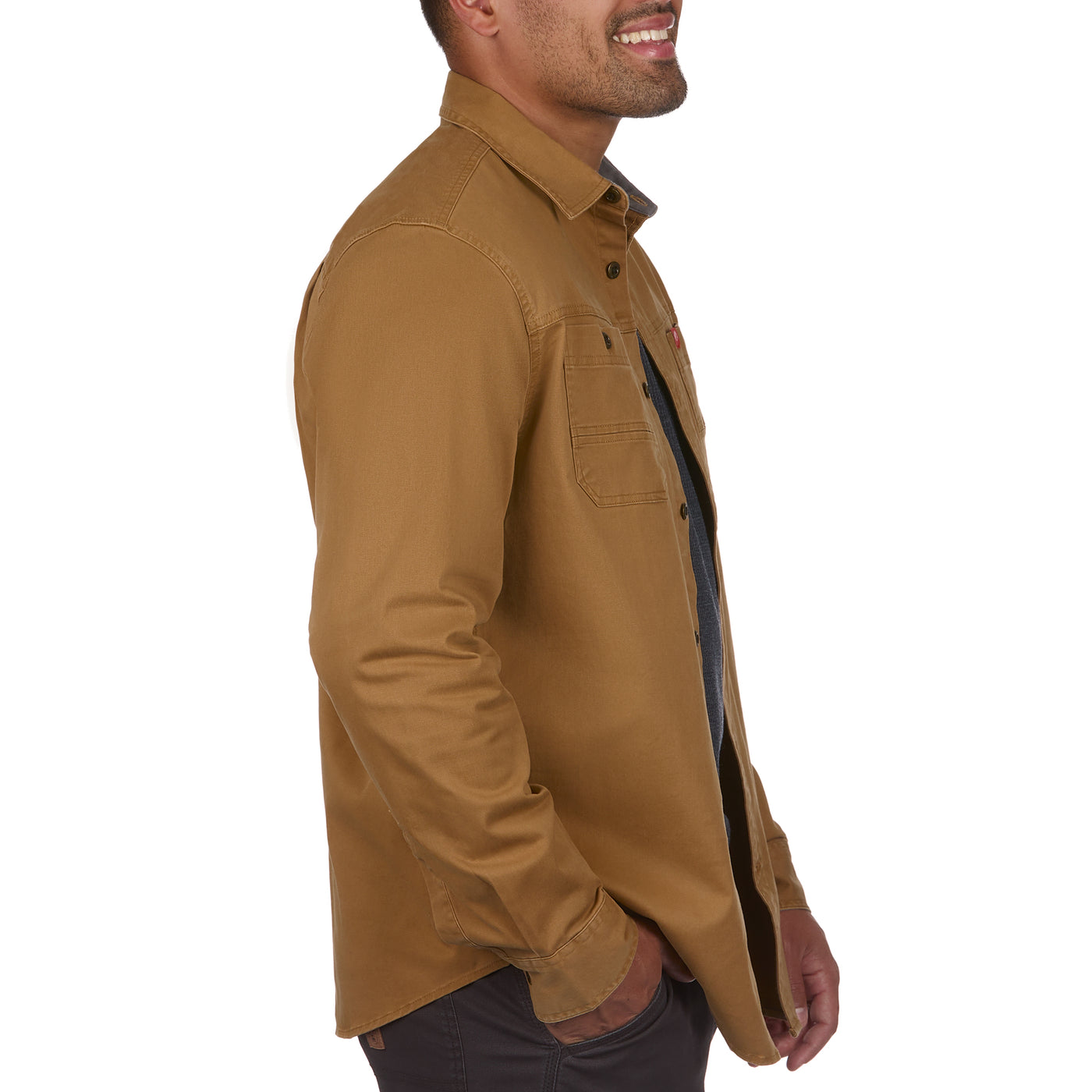 Long-Sleeve Stretch Twill Work Shirt – The American Outdoorsman