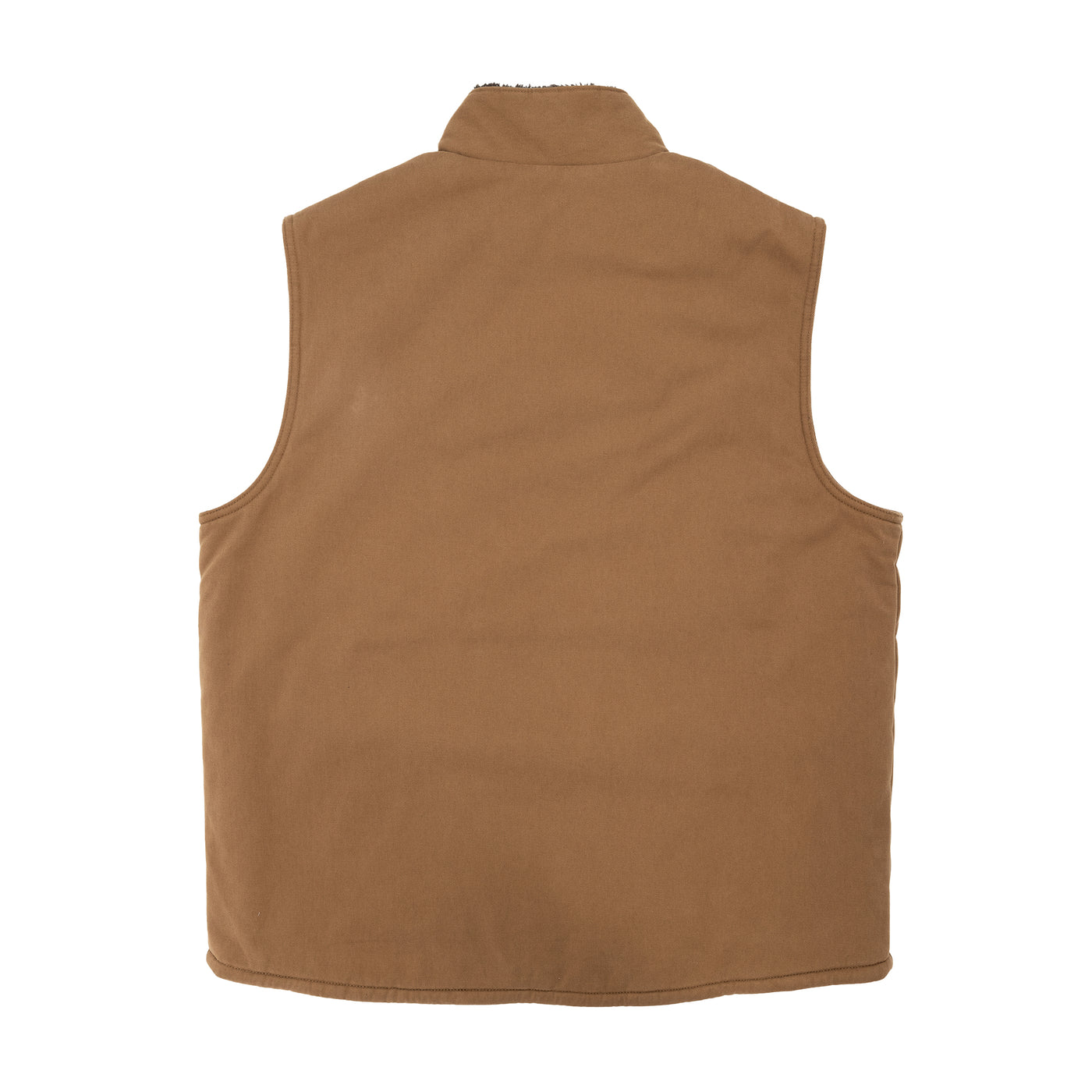 American outdoorsman Solid Sherpa Lined Twill Vest #color_caramel