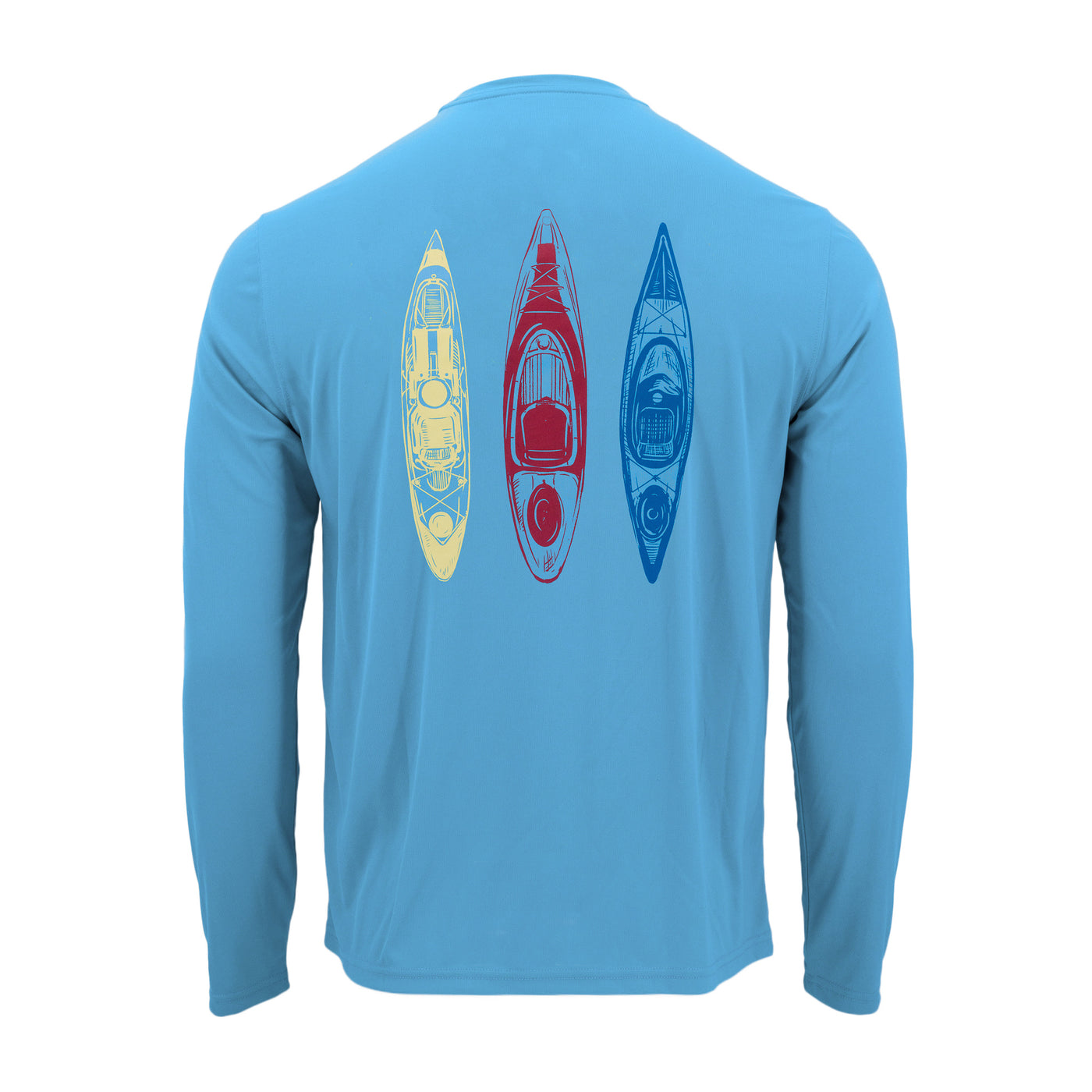 Long sleeve UPF protection 50 sun tee shirt #color_kayak-ethereal-blue