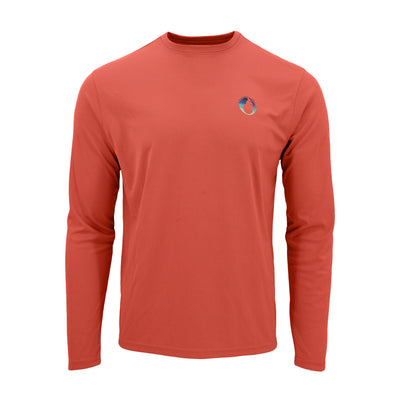 Long sleeve UPF protection 50 sun tee shirt #color_keep-it-reel-spiced-coral