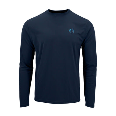 Long sleeve UPF protection 50 sun tee shirt #color_the-outdoors-navy