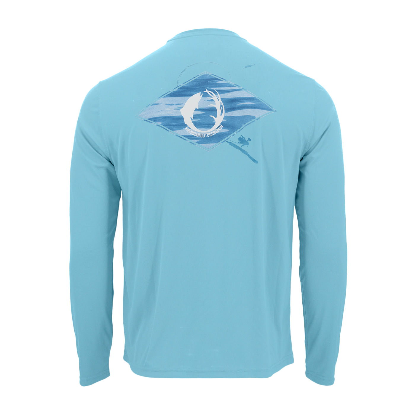Long sleeve UPF protection 50 sun tee shirt #color_reflection-blue-topaz