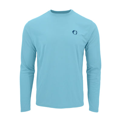 Long sleeve UPF protection 50 sun tee shirt #color_reflection-blue-topaz