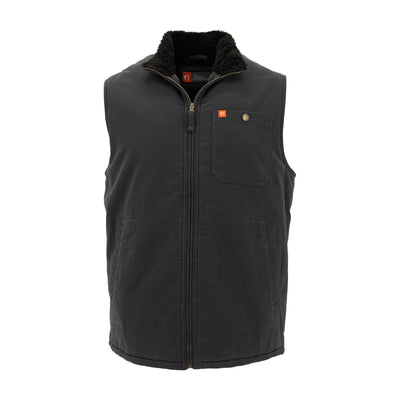 Solid Sherpa Lined Twill Vest