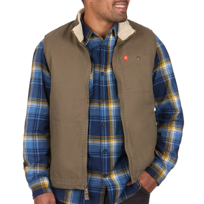 Solid Sherpa Lined Twill Vest – The American Outdoorsman