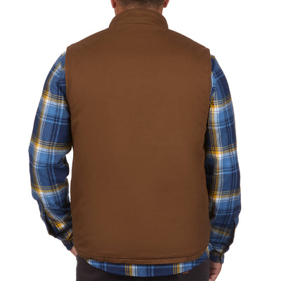 American outdoorsman Solid Sherpa Lined Twill Vest #color_copper
