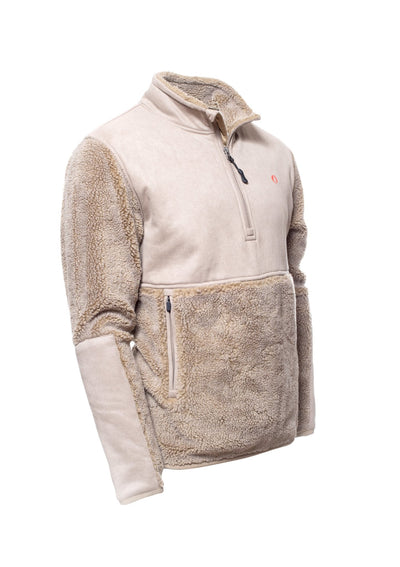 Montauk Surf Casting Fleece Pullover - The American Outdoorsman #color_deerskin