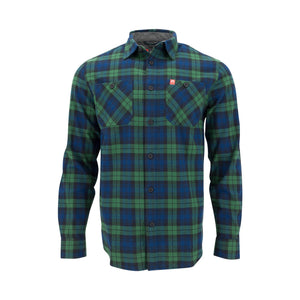 Plaid Button-Down Heavyweight Flannel Shirt - The American Outdoorsman #color_blackwatch