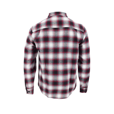 Plaid Button-Down Midweight Flannel Shirt - The American Outdoorsman #color_burg-black