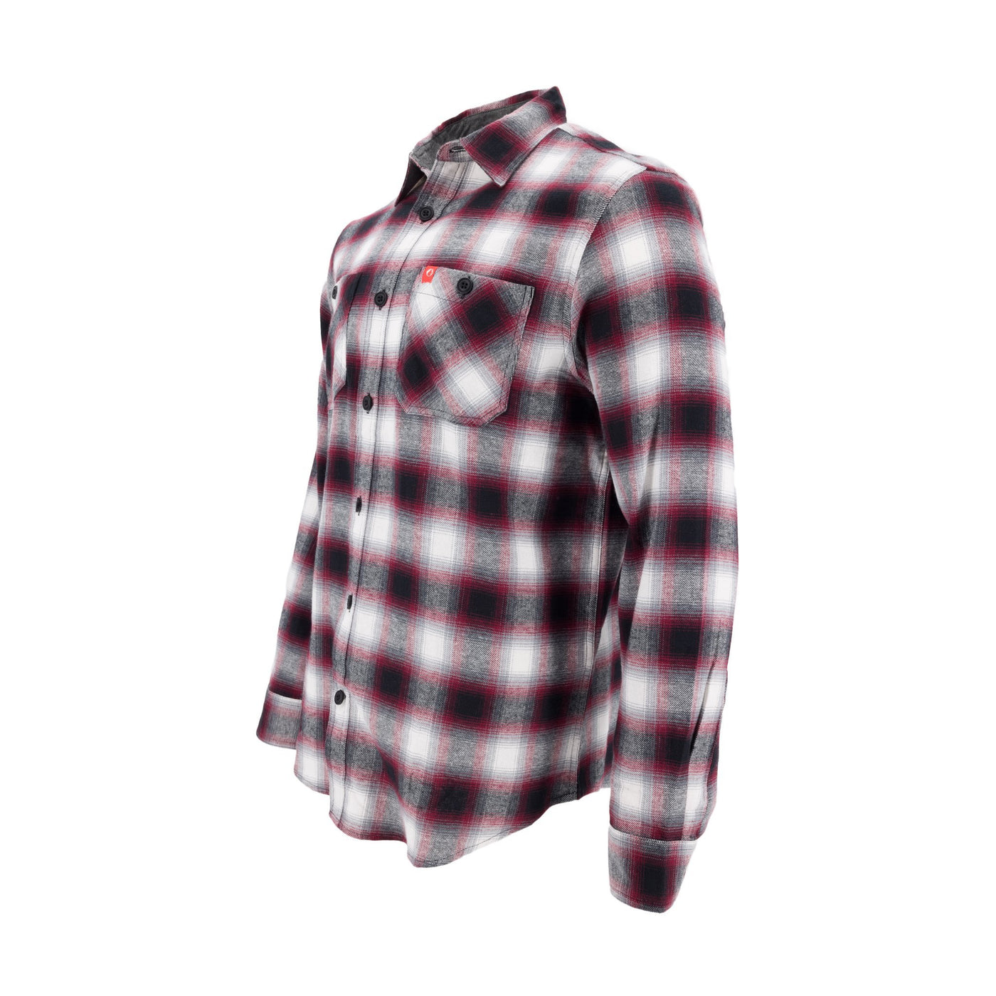 Plaid Button-Down Midweight Flannel Shirt - The American Outdoorsman #color_burg-black