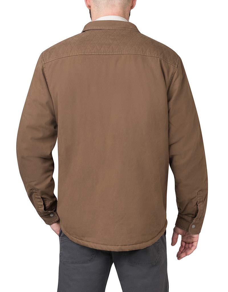 Sherpa Lined Twill Shirt Jacket