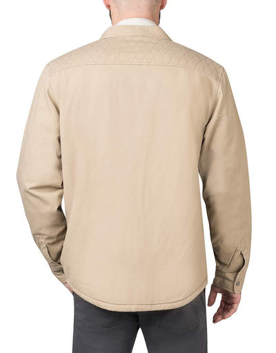 Sherpa Lined Twill Shirt Jacket