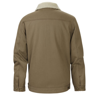 Solid Sherpa Lined Trucker Jacket - The American Outdoorsman #color_driftwood