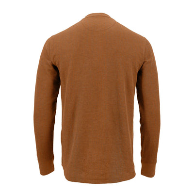 Waffle Crewneck Thermal Pullover Shirt #color_copper-heather