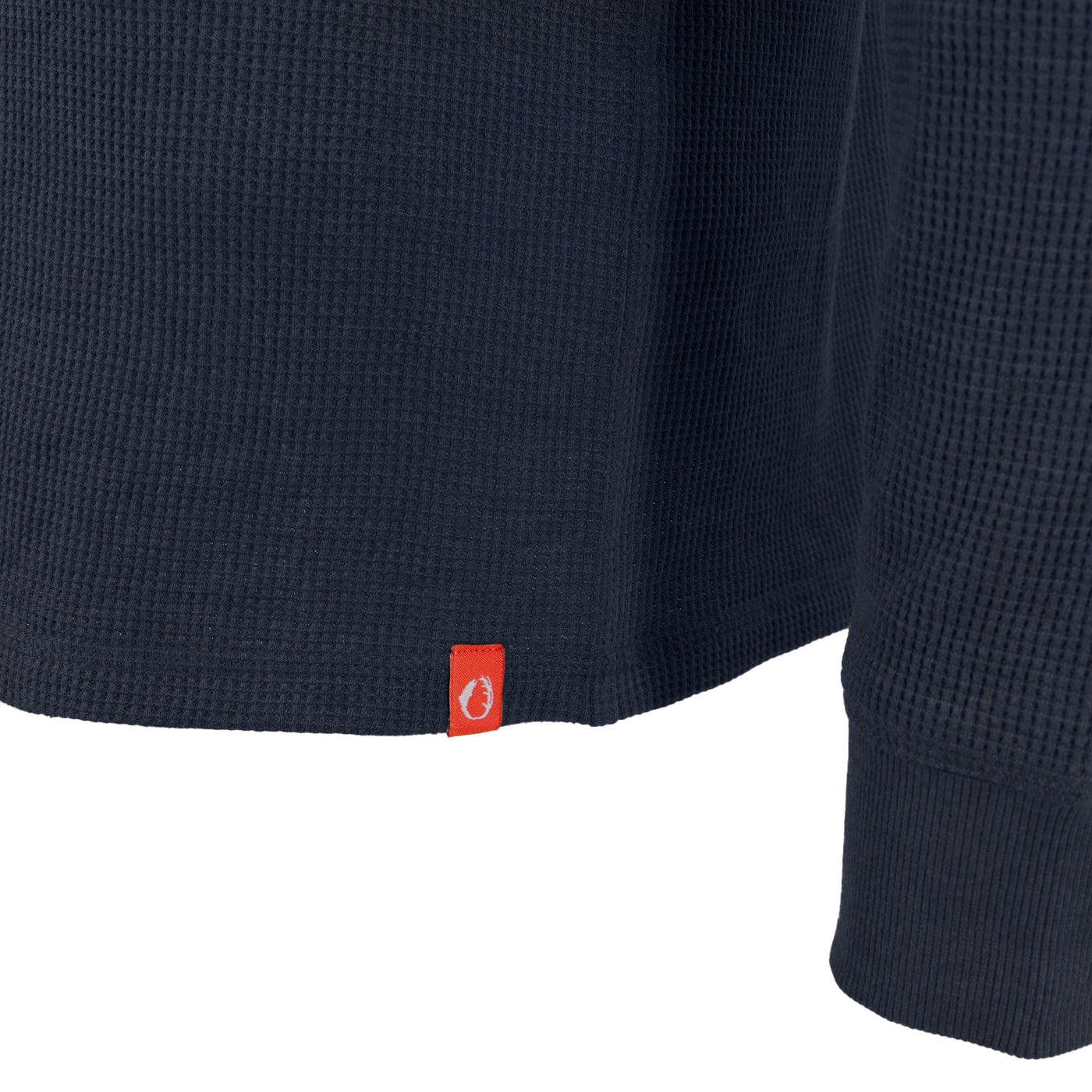 Waffle Crewneck Thermal Pullover Shirt #color_indigo-heather