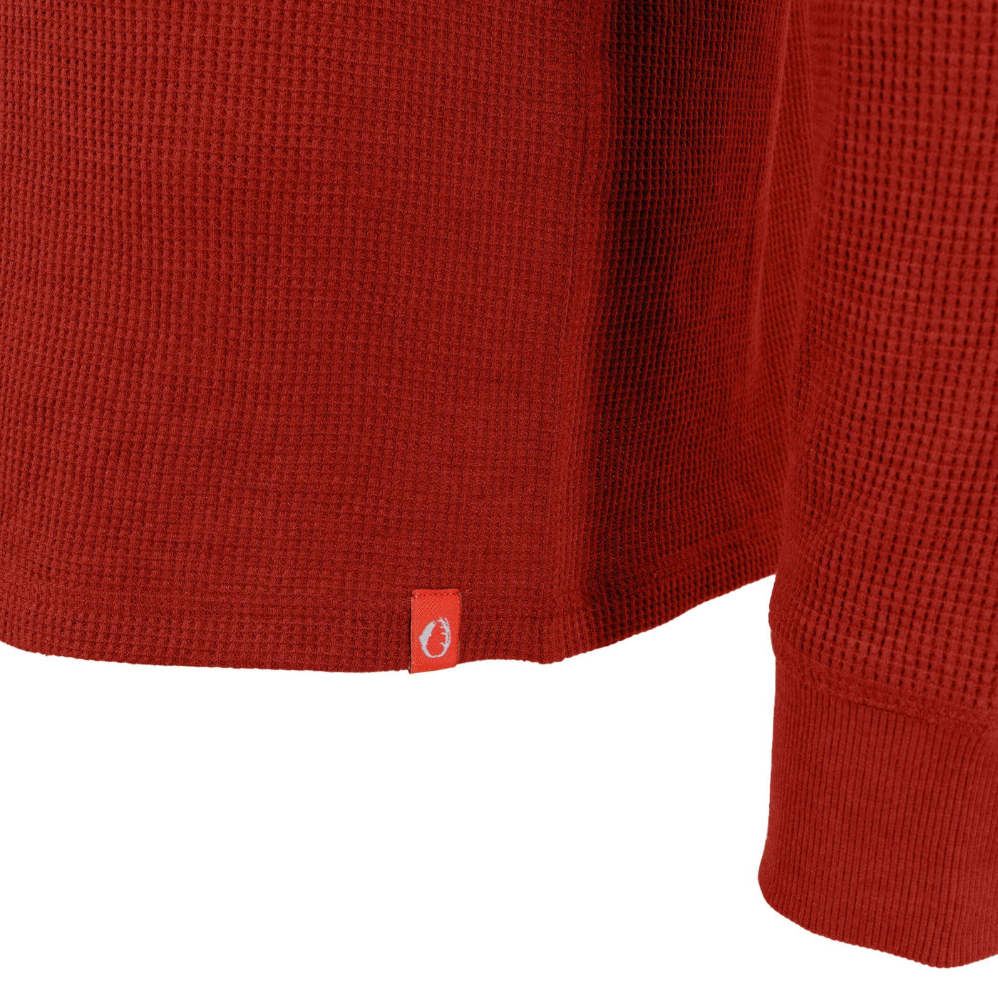 Waffle Henley Thermal With Pocket #color_rust-heather
